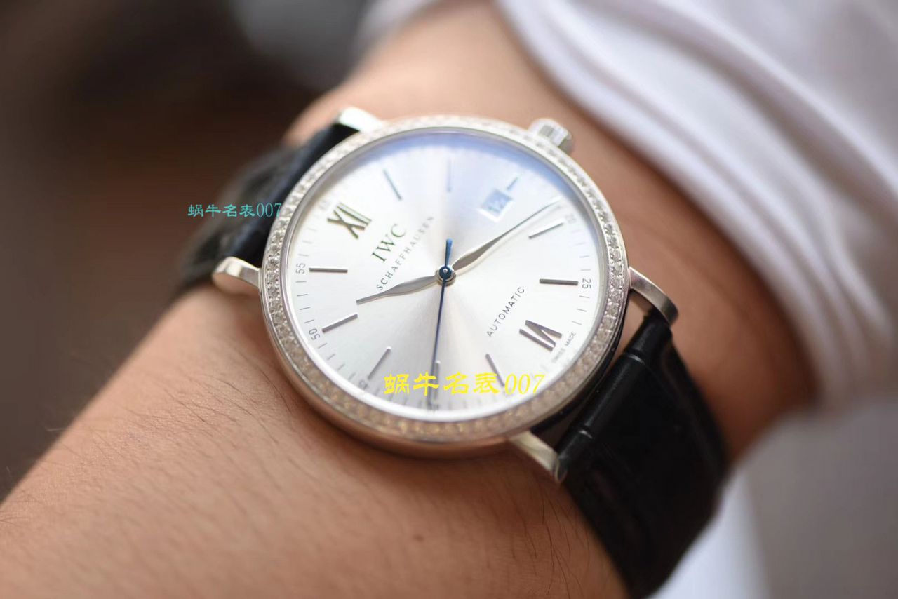 【视频评测最好的高精仿手表网站】V7厂万国柏涛菲诺系列IW356504腕表 / WG387V7