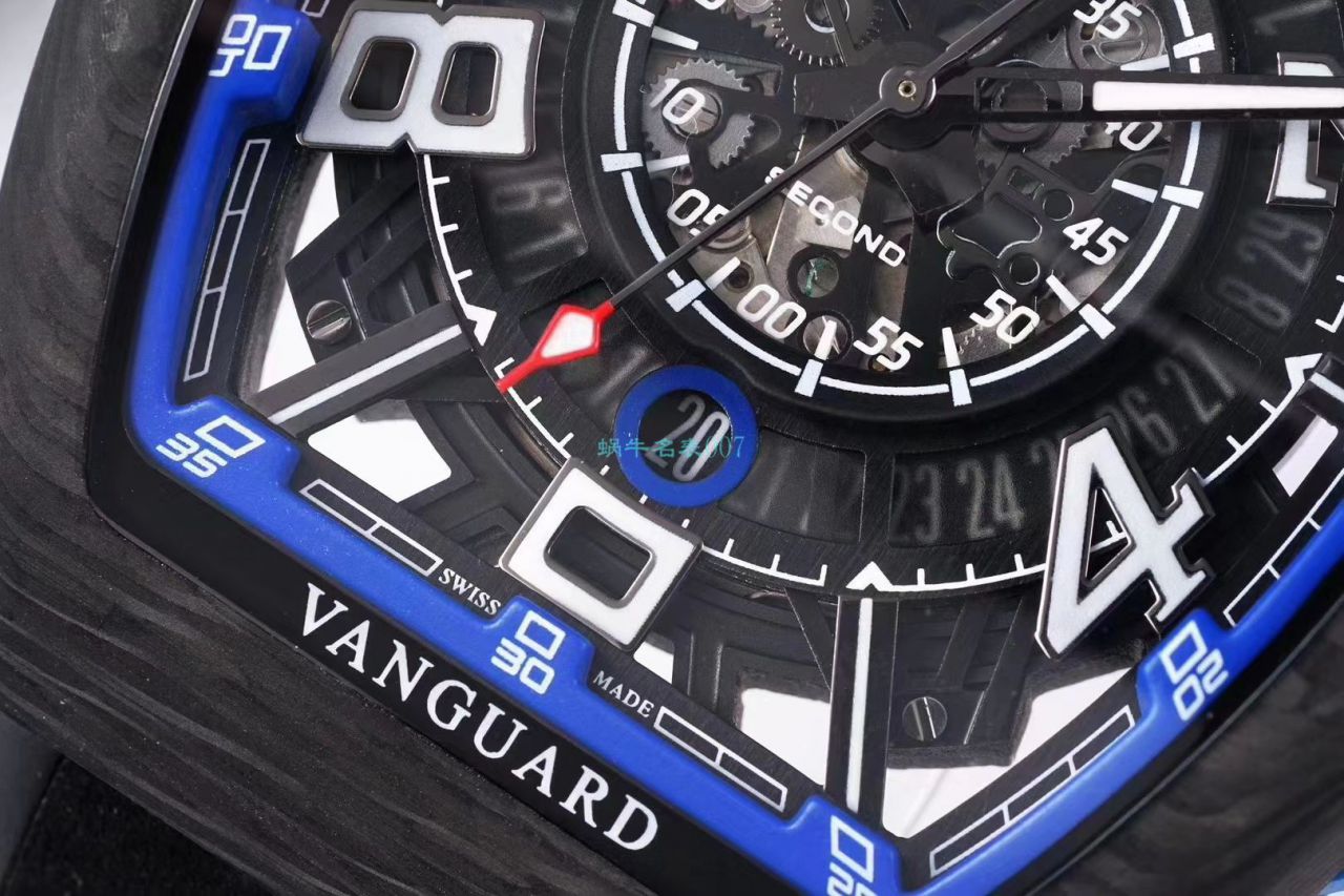 TW厂推出复刻高仿法穆兰碳纤维WPHH 2020 Vanguard™ Racing镂空系列腕表 / FL070