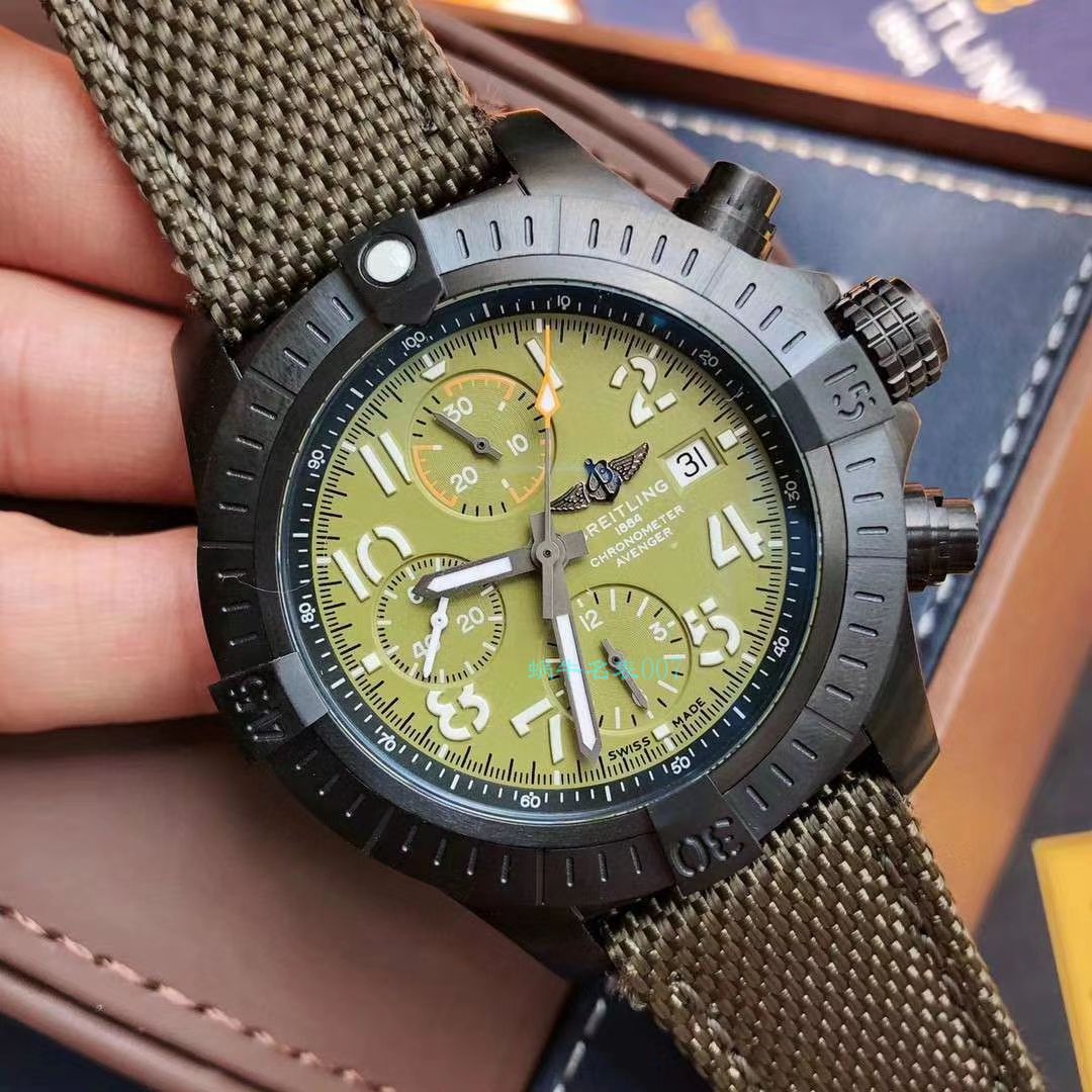 原单真瑞士ETA7750百年灵复仇者夜间任务计时腕表45系列V13317101L1X1腕表 / BL169