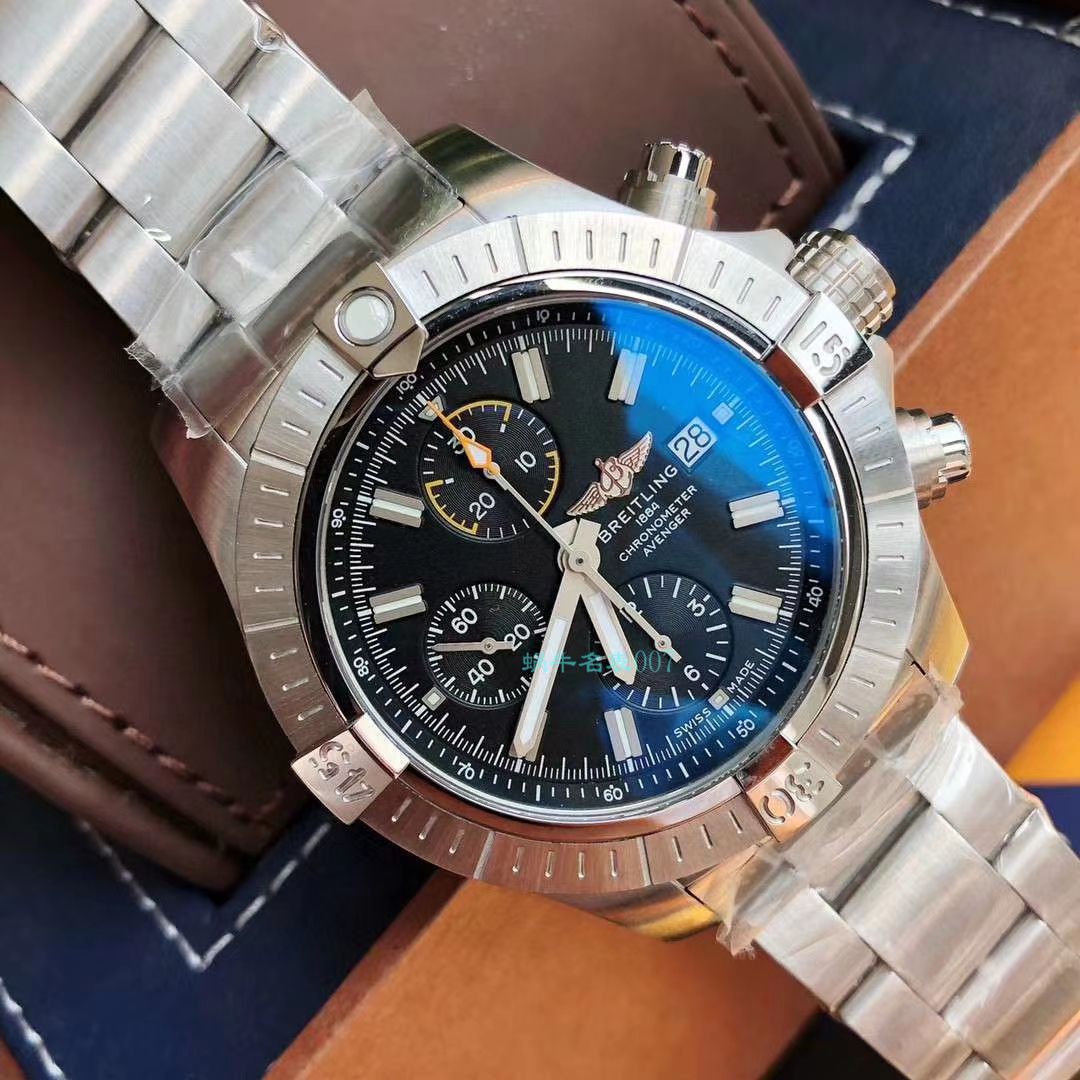 原单ETA7750百年灵复仇者计时腕表45系列A13317101B1A1腕表 / BL172