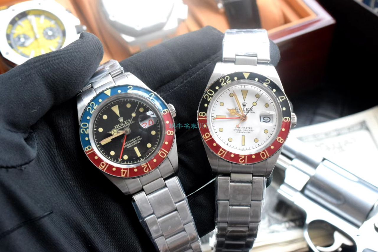 劳力士复古格林尼治型II系列可乐圈GMT Master II 复刻高仿16710腕表 / R602