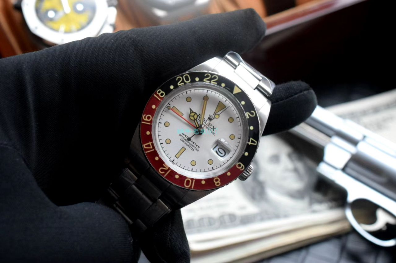 劳力士复古格林尼治型II系列可乐圈GMT Master II 复刻高仿16710腕表 / R602