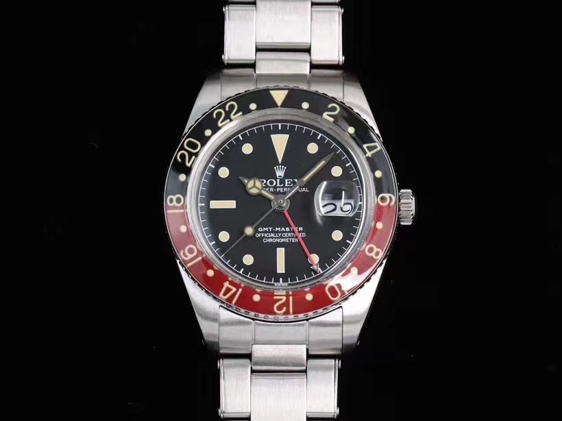 劳力士复古格林尼治型II系列可乐圈GMT Master II 复刻高仿16710腕表 / R602