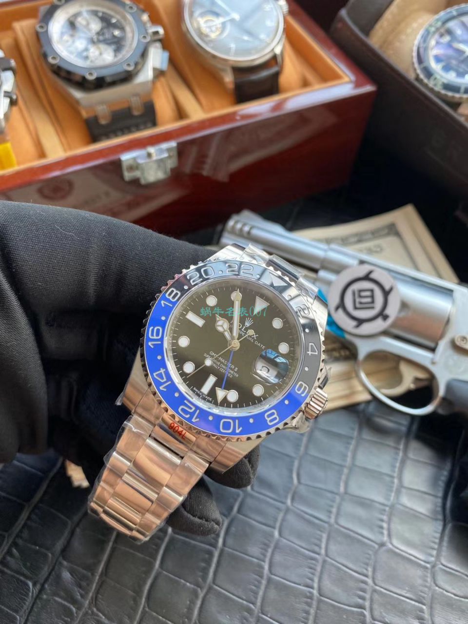 V9厂官网复刻高仿手表劳力士格林尼治型II系列116710BLNR-78200腕表(可乐圈) / R603