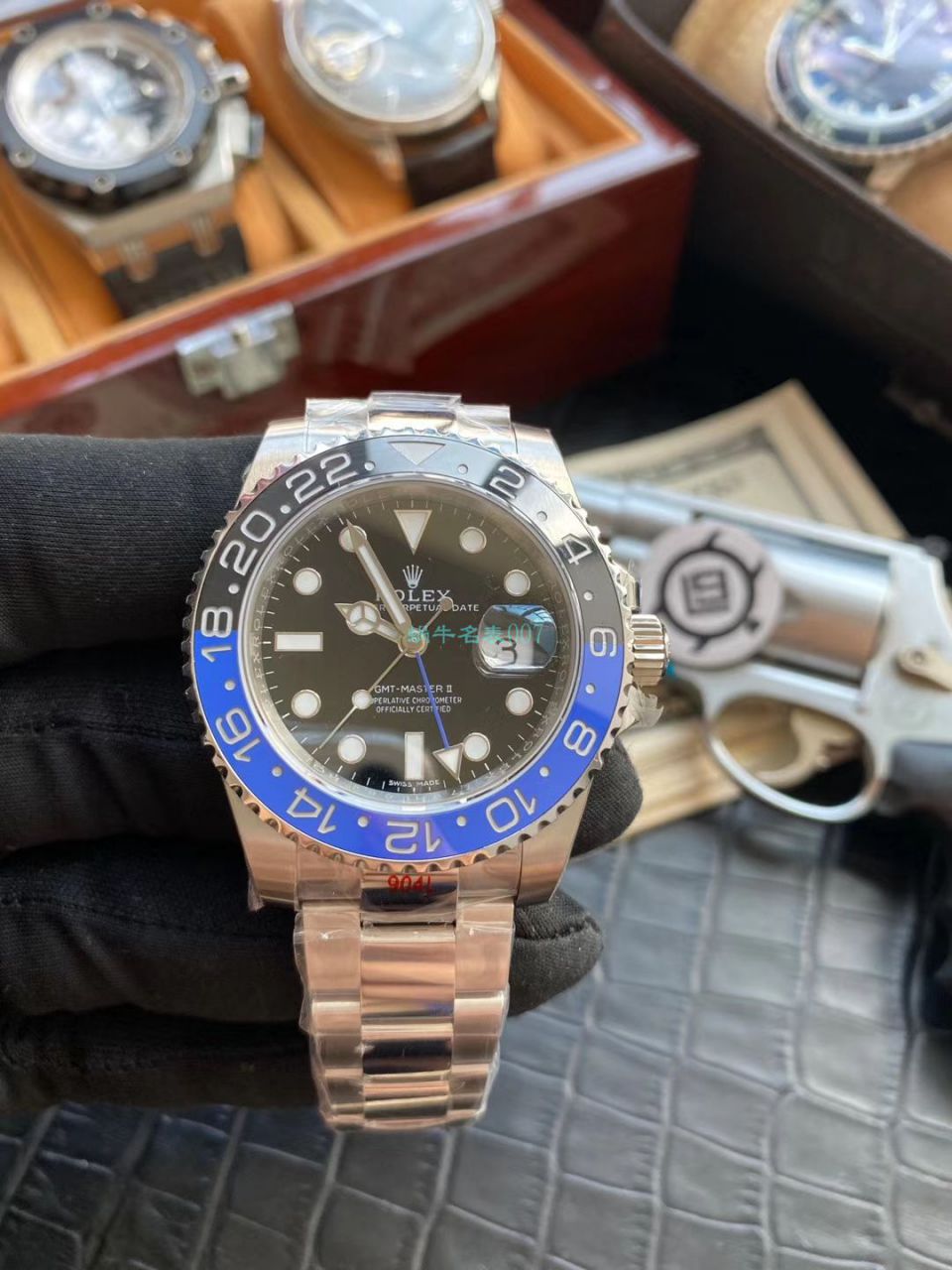 V9厂官网复刻高仿手表劳力士格林尼治型II系列116710BLNR-78200腕表(可乐圈) / R603