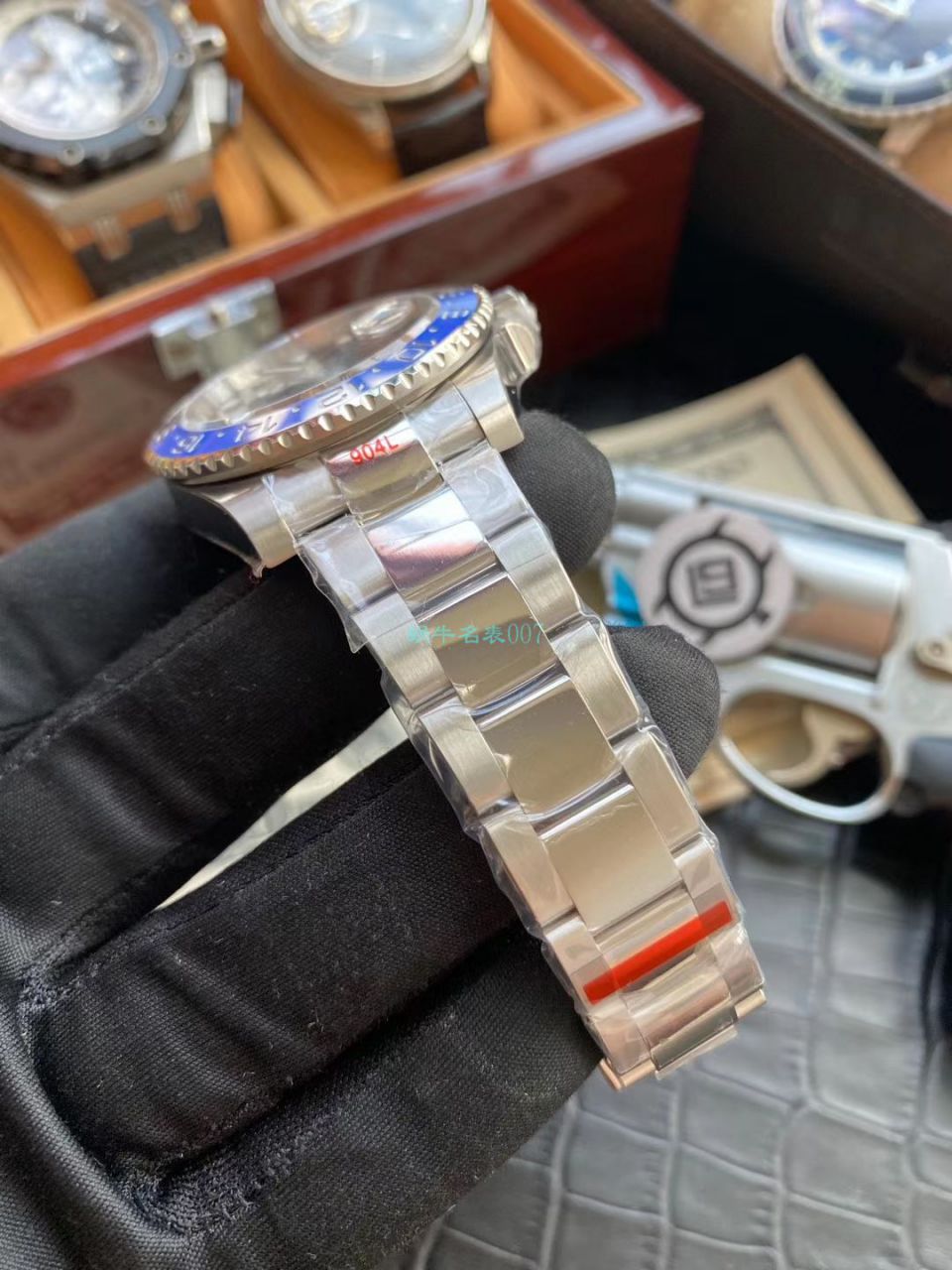 V9厂官网复刻高仿手表劳力士格林尼治型II系列116710BLNR-78200腕表(可乐圈) / R603