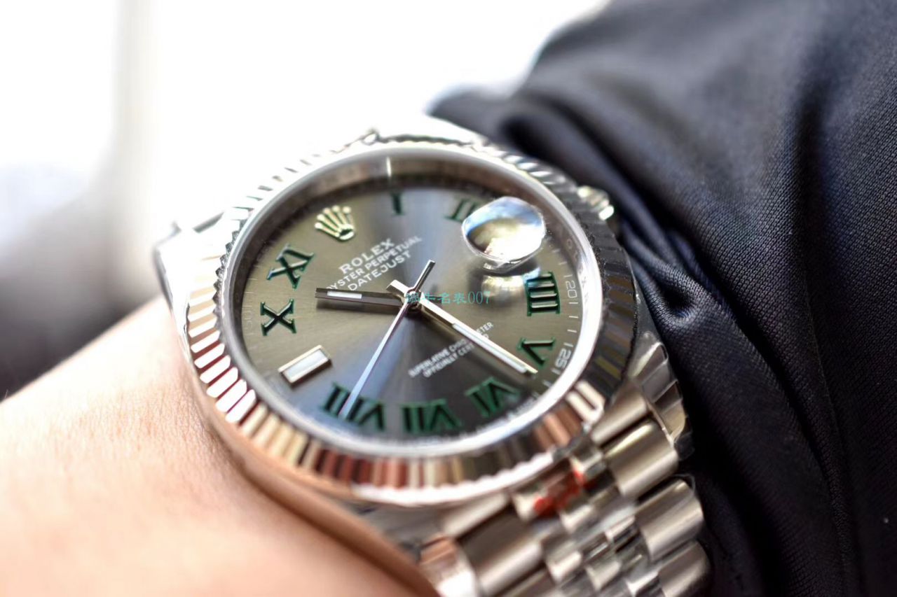 RE厂顶级复刻高仿手表劳力士日志型系列m126334-0022绿萝腕表 / R607