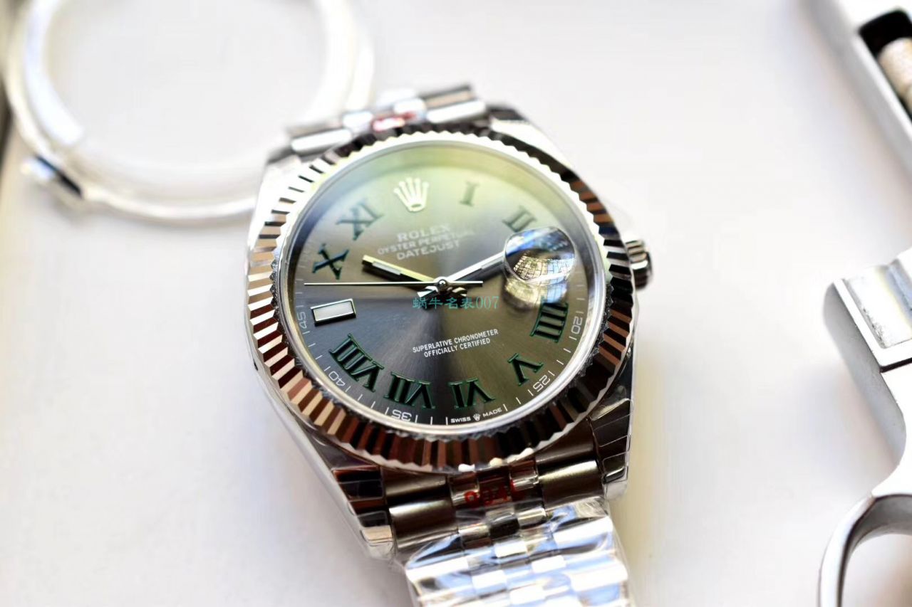 RE厂顶级复刻高仿手表劳力士日志型系列m126334-0022绿萝腕表 / R607