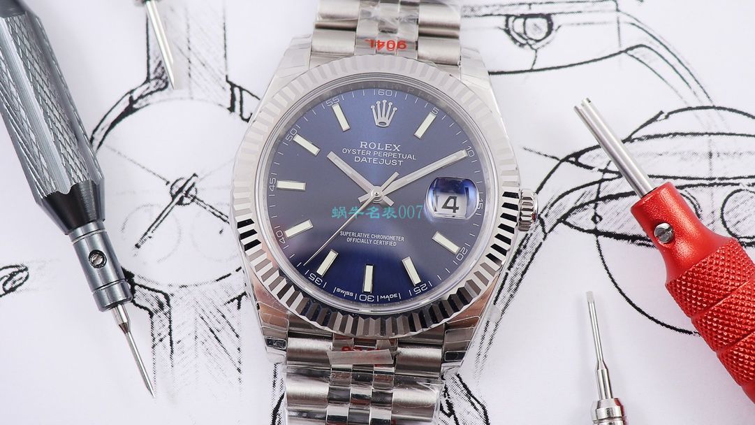 RE厂顶级复刻高仿手表劳力士日志型系列m126334-0022绿萝腕表 / R607