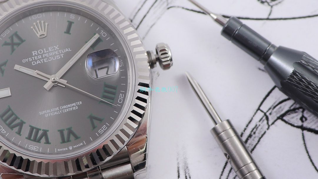 RE厂顶级复刻高仿手表劳力士日志型系列m126334-0022绿萝腕表 / R607