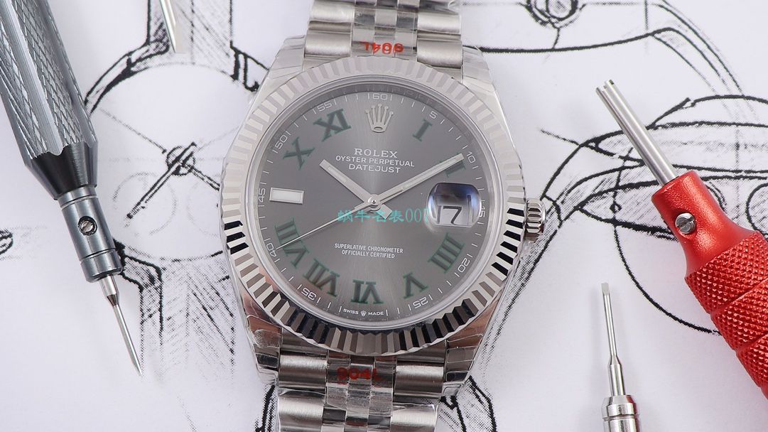 RE厂顶级复刻高仿手表劳力士日志型系列m126334-0022绿萝腕表 / R607