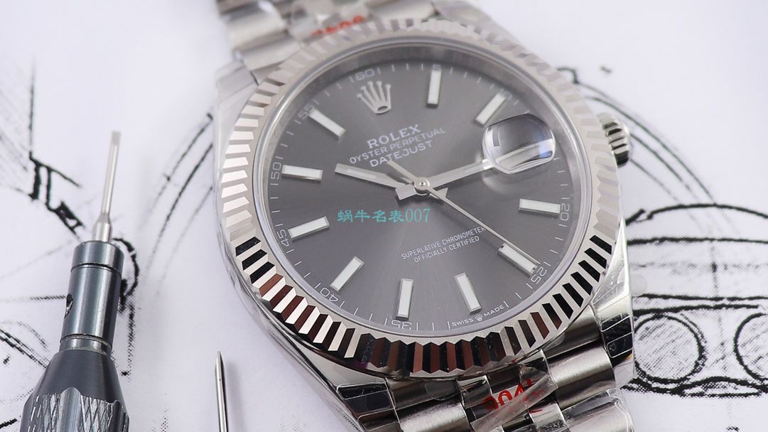 RE厂顶级复刻高仿手表劳力士日志型系列m126334-0022绿萝腕表 / R607