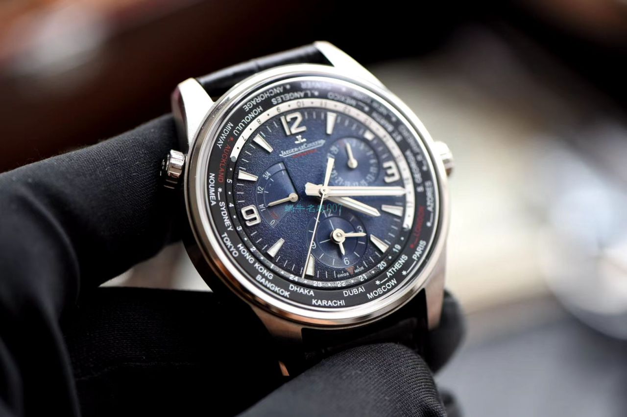 视频评测ZF厂顶级复刻高仿手表积家北宸地理学家世界时904847J腕表 / JJ179