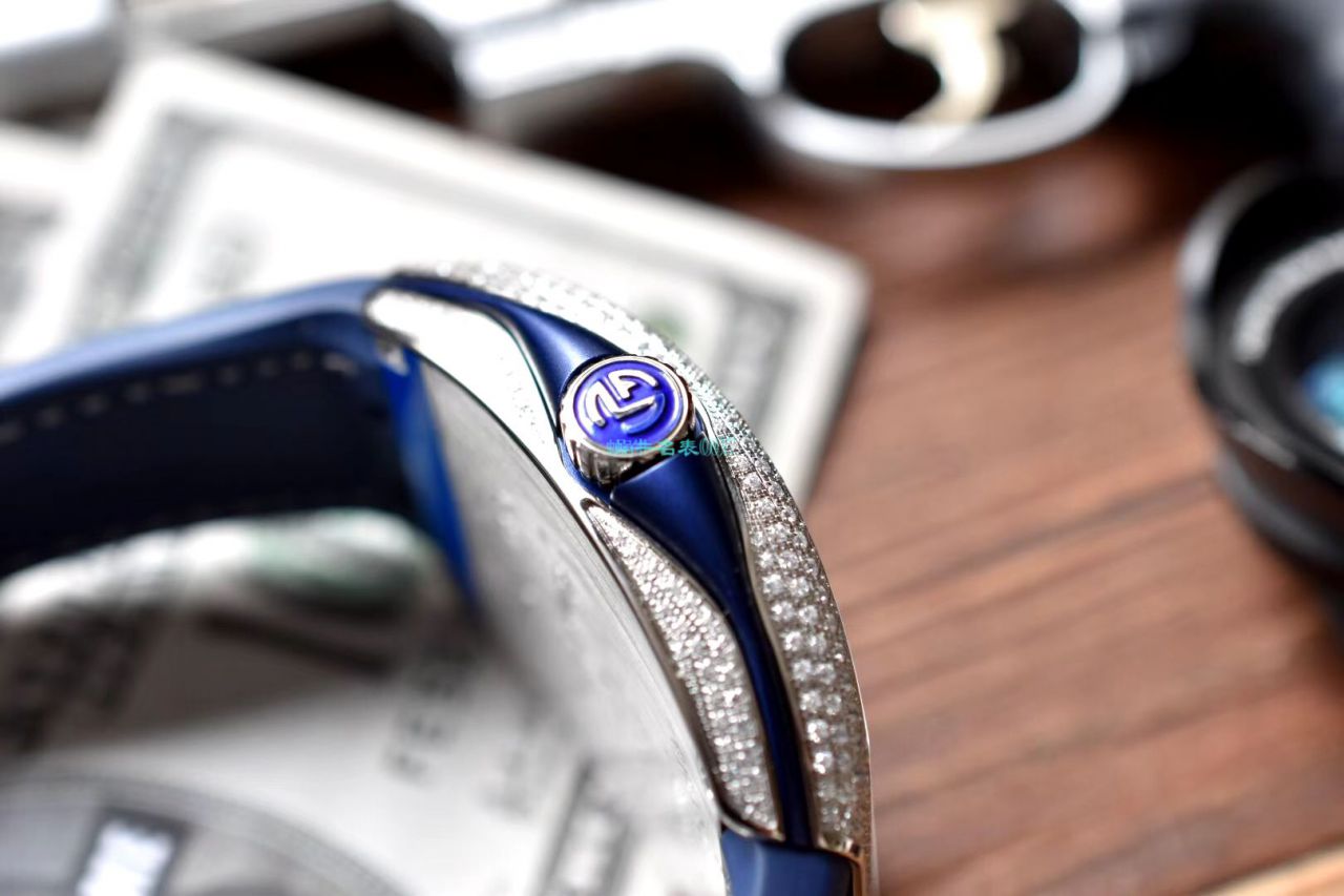 ZF厂顶级复刻高仿手表法穆兰蔚蓝之作V45蓝游艇蓝面魅影镶钻款 / FL071