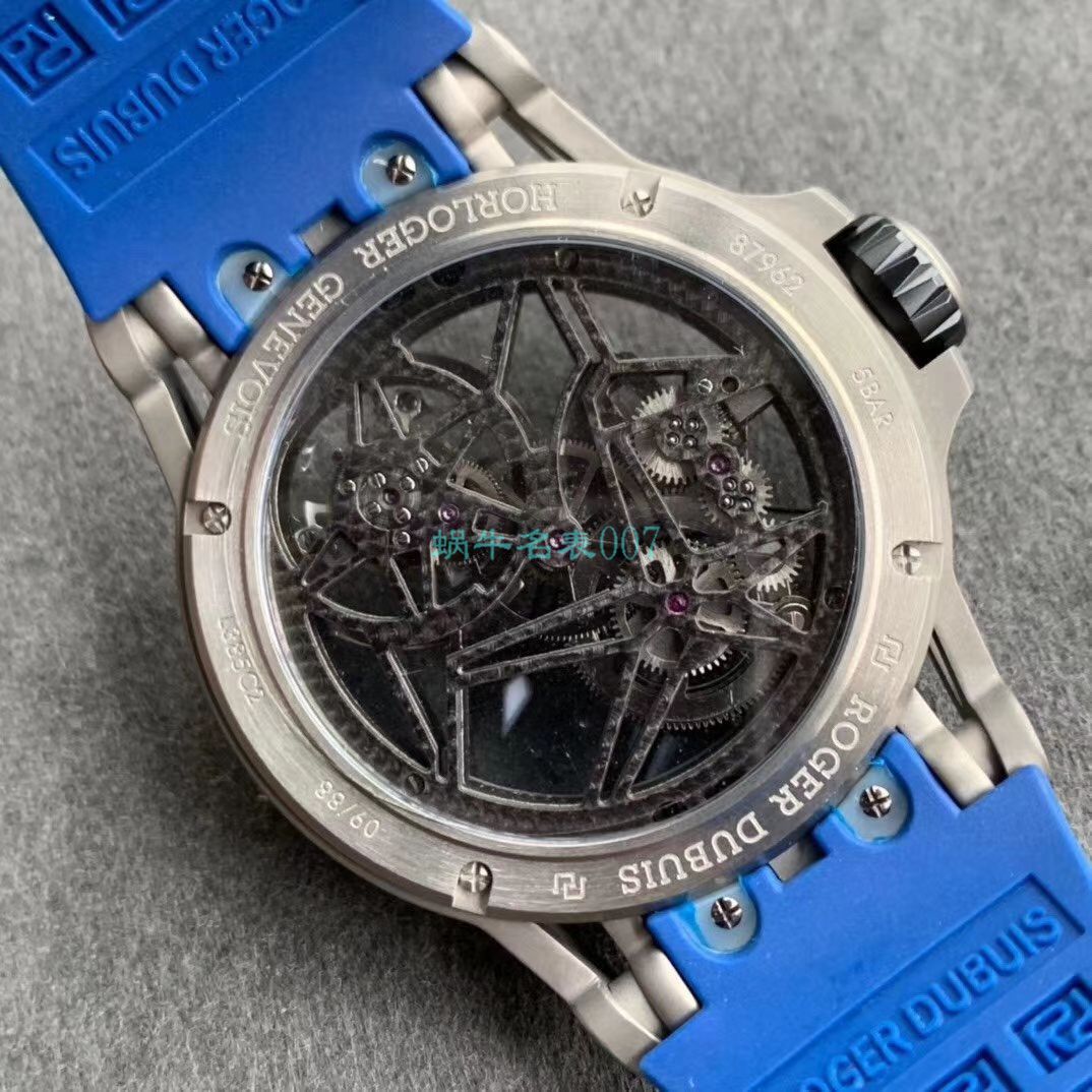 BBR厂顶级复刻高仿陀飞轮罗杰杜彼EXCALIBUR（王者系列）系列RDDBEX0479蓝面表带腕表 / LJ066