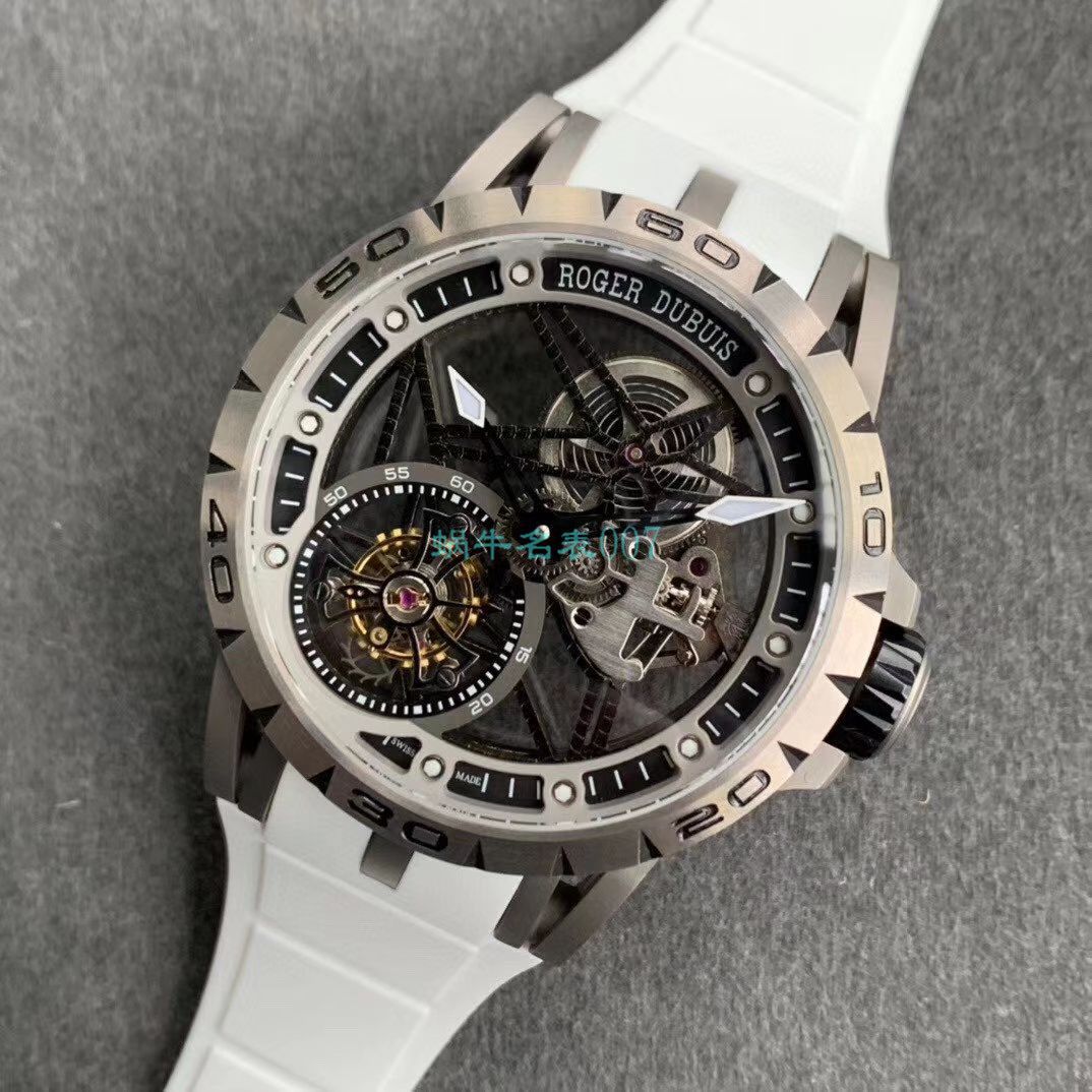 BBR厂顶级复刻高仿陀飞轮罗杰杜彼EXCALIBUR（王者系列）系列RDDBEX0479蓝面表带腕表 / LJ066