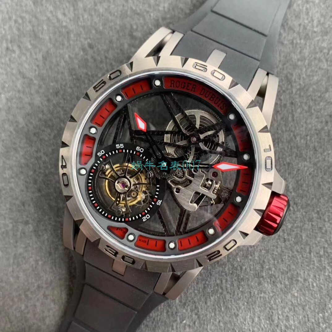 BBR厂顶级复刻高仿陀飞轮罗杰杜彼EXCALIBUR（王者系列）系列RDDBEX0479蓝面表带腕表 / LJ066
