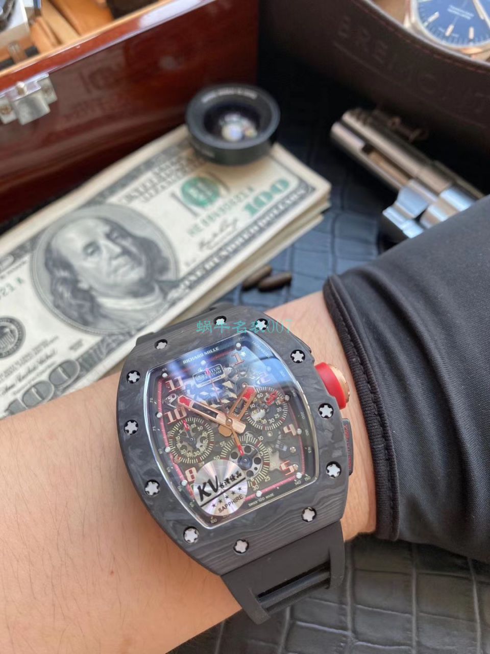 KV台湾厂V2升级版锻造碳纤维理查德米勒复刻高仿手表男士系列RM 011腕表 / KVRM011V2C