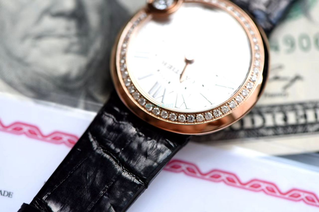 高端定制真钻女表卡地亚复刻高仿BALLON BLANC DE CARTIER系列WJBL0005腕表 / K282