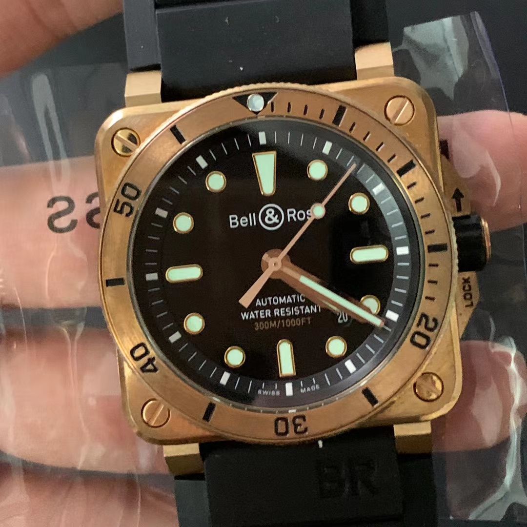 【BR厂复刻高仿Bell & Ross青铜手表】柏莱士INSTRUMENTS系列BR0392-D-BL-BR/SCA腕表 / BR0392divB