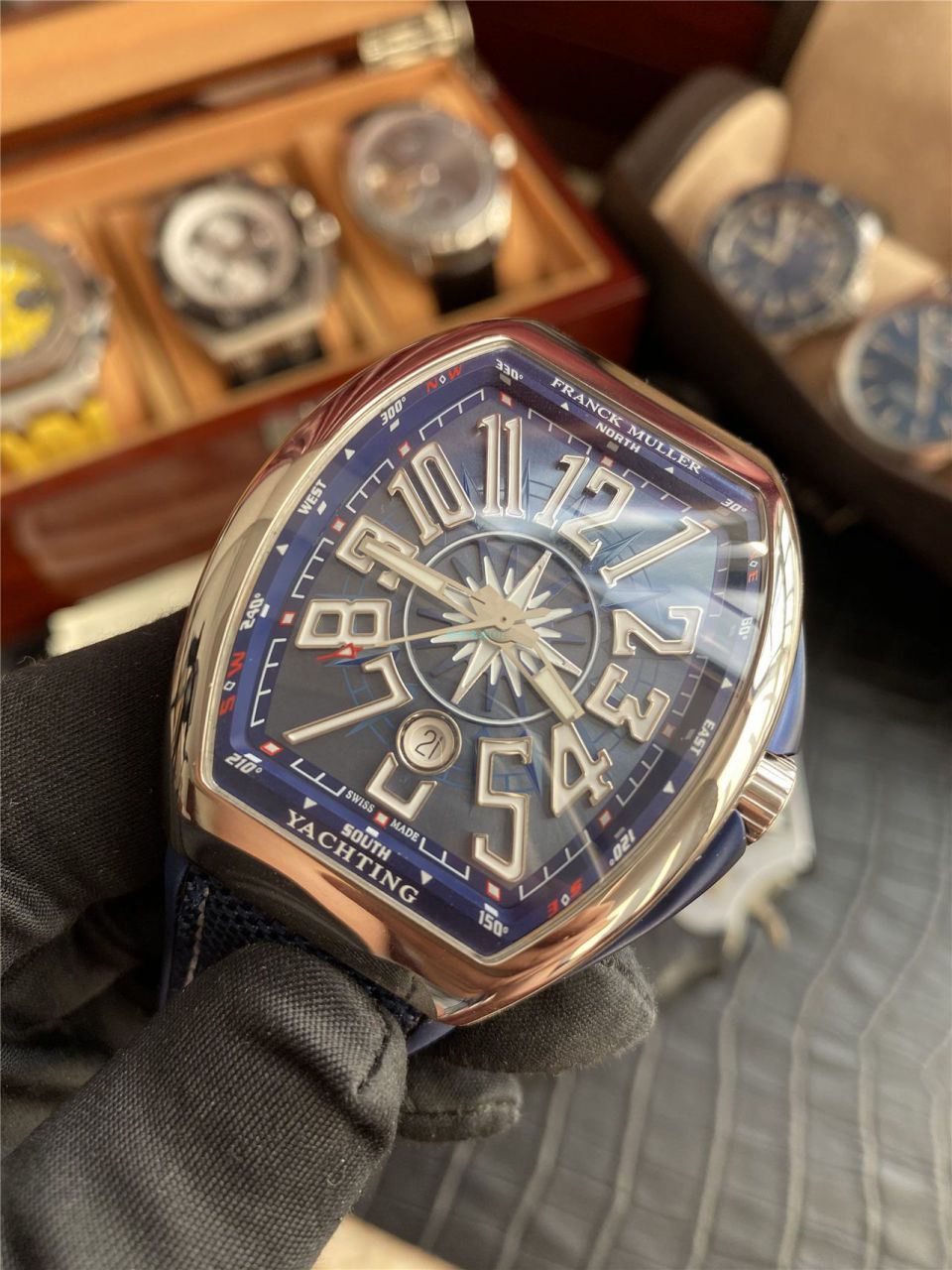 ZF厂复刻高仿法兰克穆勒MEN'S COLLECTION系列V 45 SC DT YACHTING腕表 / FL068
