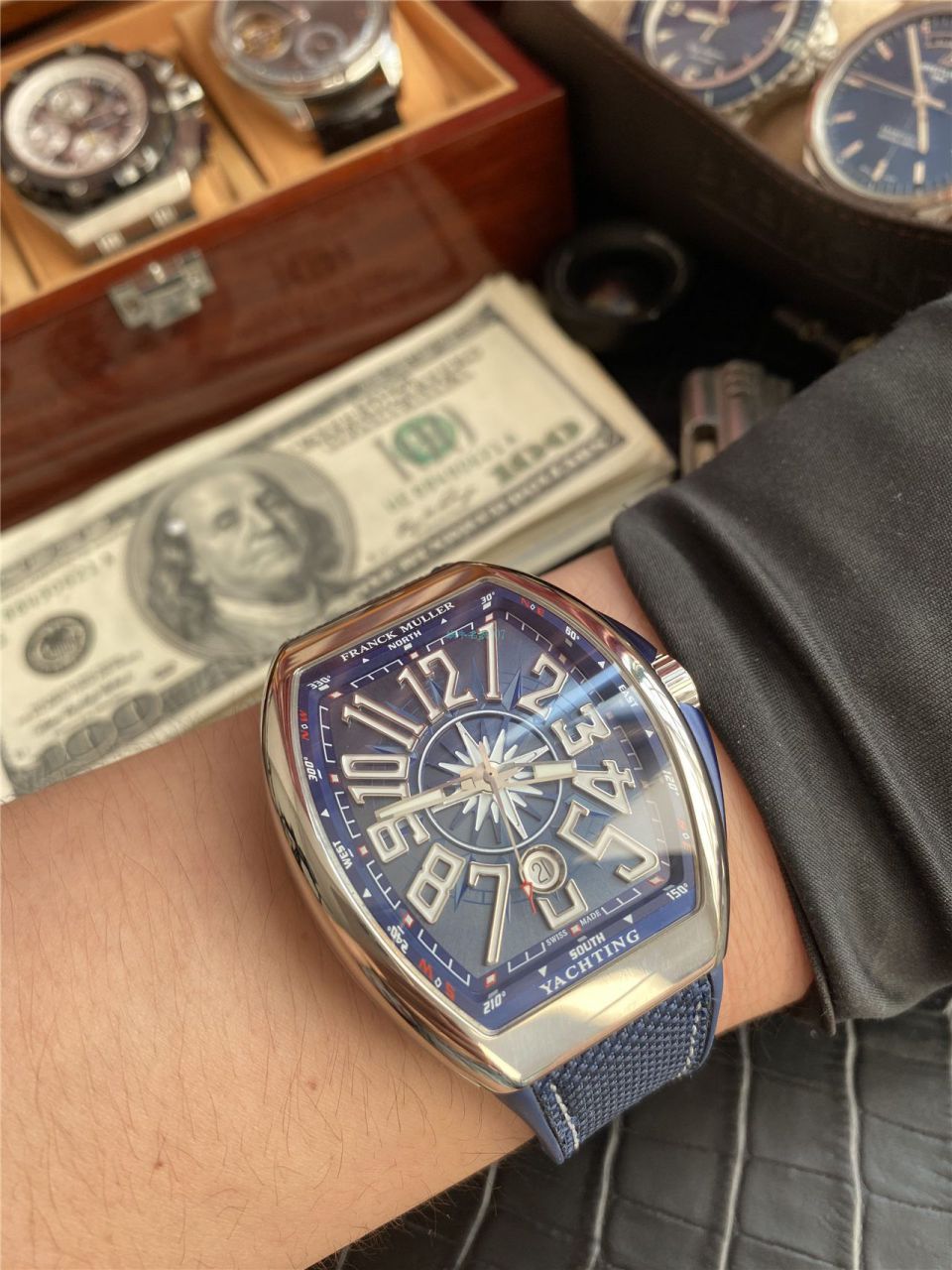 ZF厂复刻高仿法兰克穆勒MEN'S COLLECTION系列V 45 SC DT YACHTING腕表 / FL068