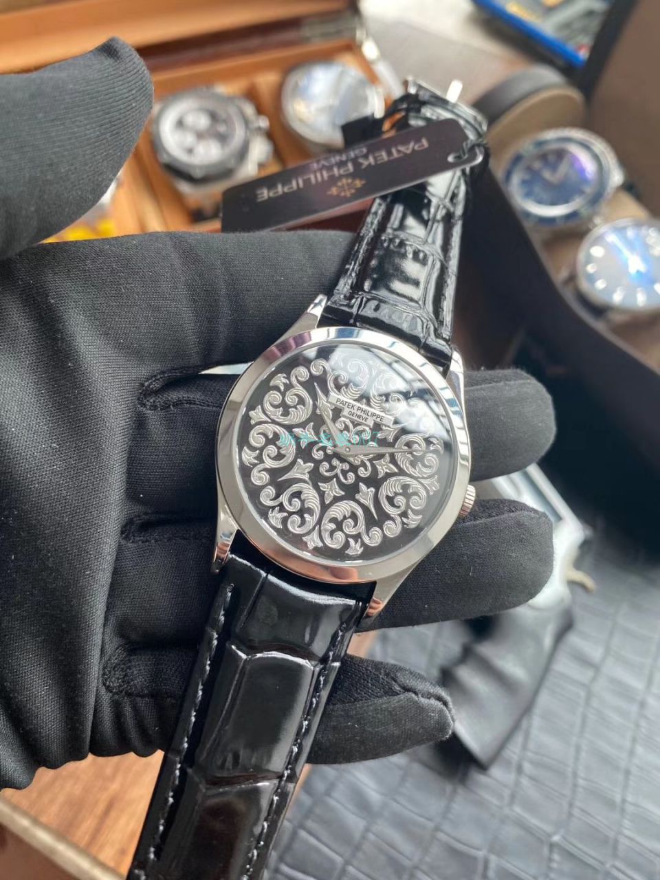 FL厂百达翡丽复刻高仿手表古典表系列5088/100P-001雕花腕表 / BD293