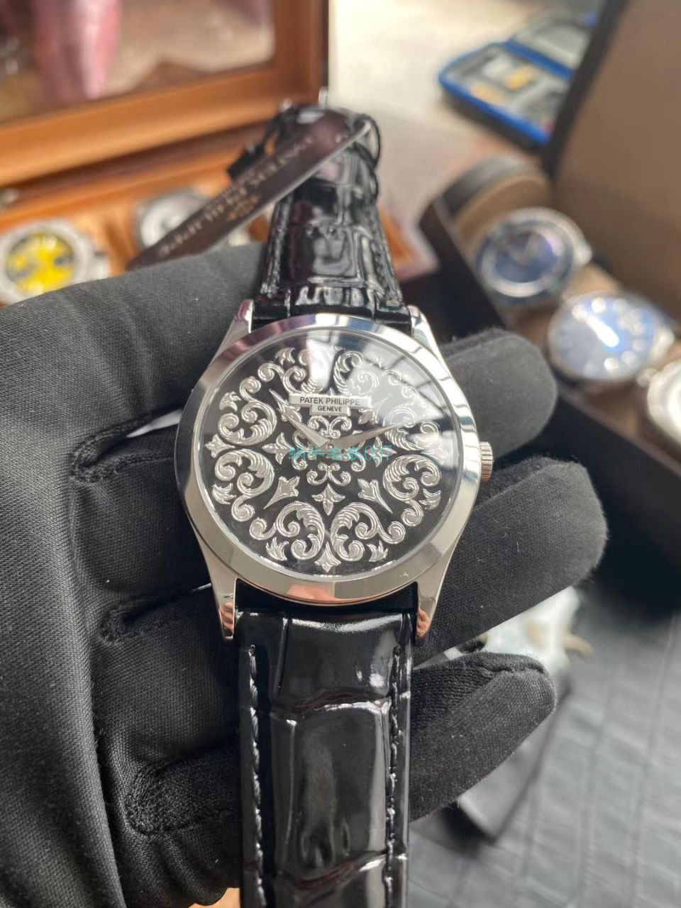 FL厂百达翡丽复刻高仿手表古典表系列5088/100P-001雕花腕表 / BD293