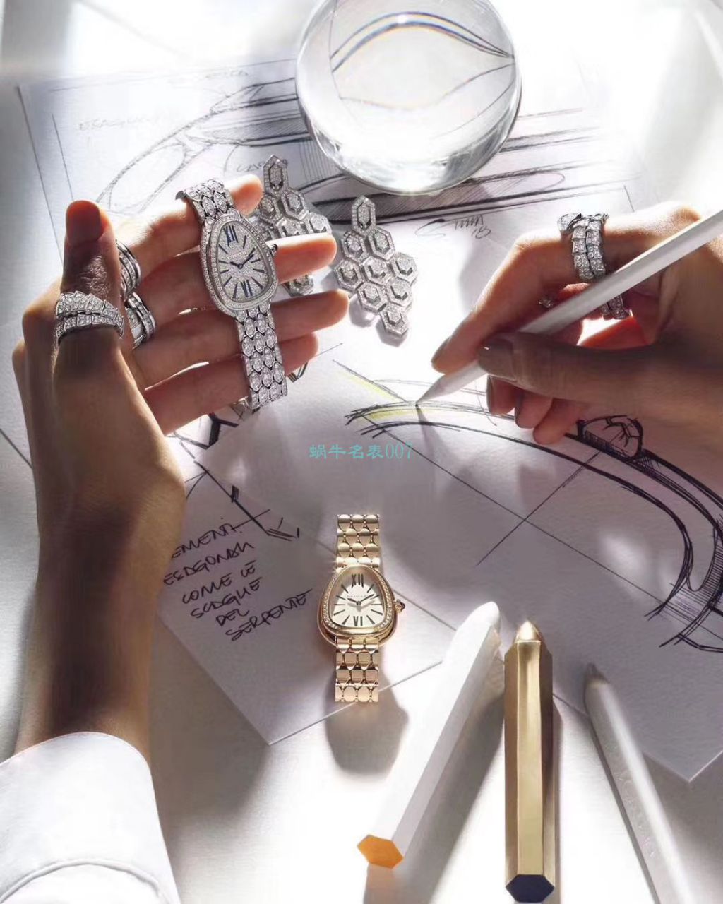 BV厂宝格丽蛇形精高仿手表SERPENTI系列103361腕表 / BG039