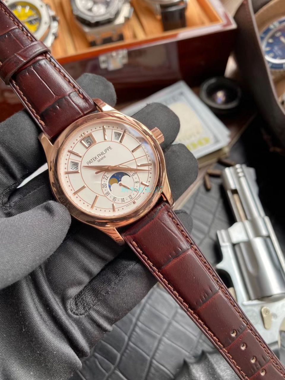 GR厂V2版本百达翡丽高仿手表复杂功能时计系列5205R-001,5205R-010腕表 / BD302
