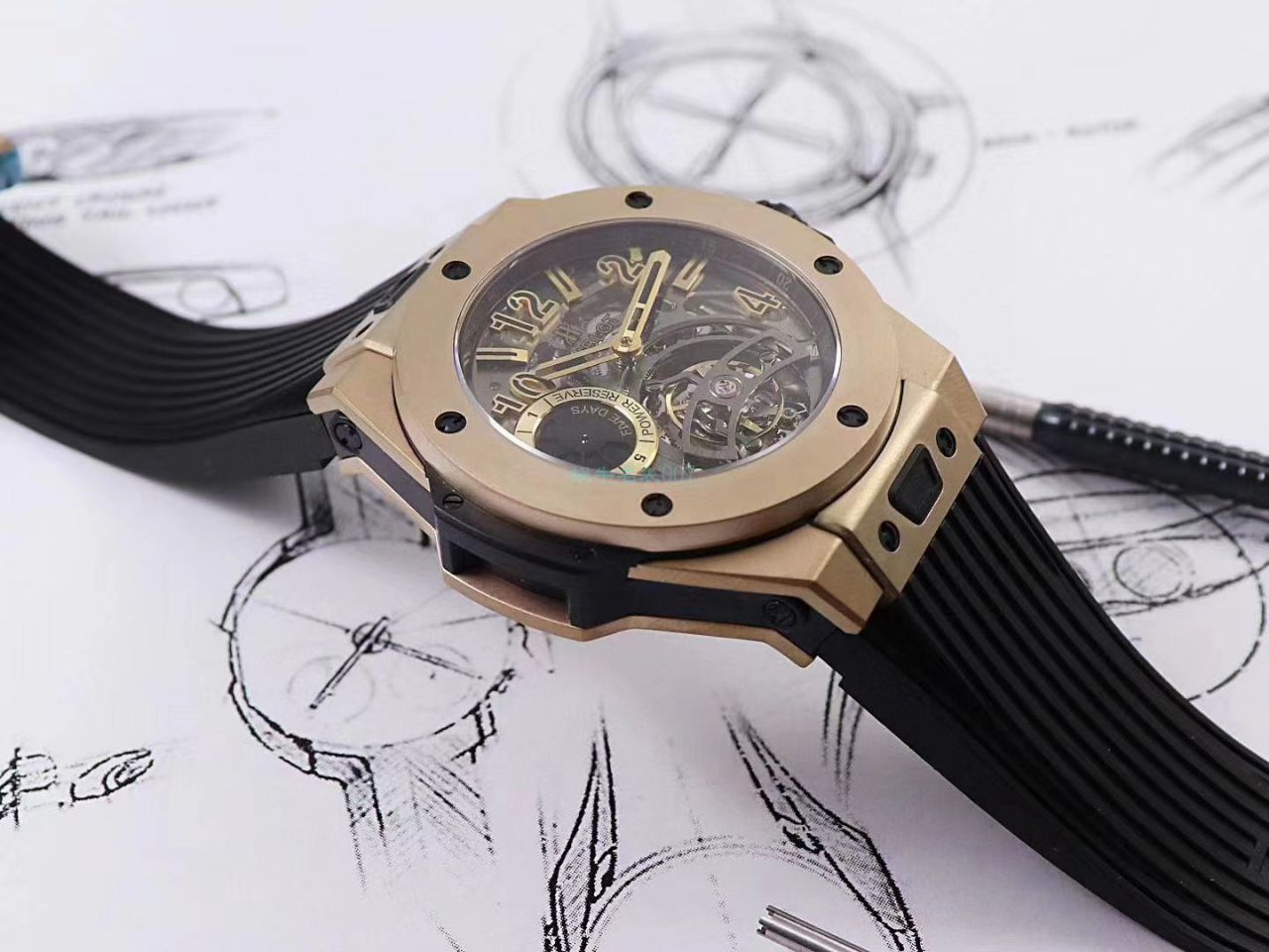 MJ厂高仿宇舶陀飞轮手表405.MX.0138.RX，405.OX.0138.LR，405.CI.0110.RX腕表 / YB097