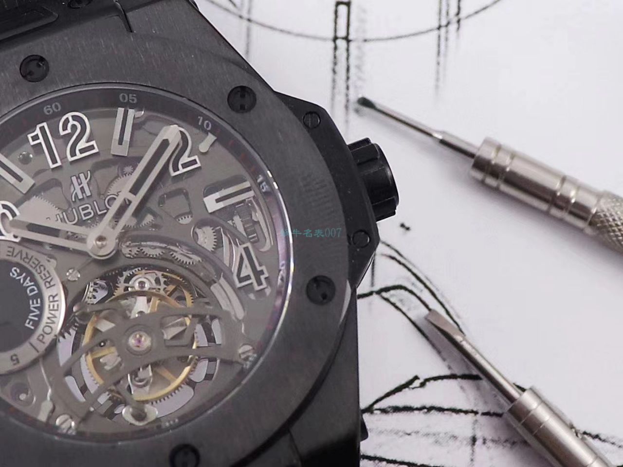 MJ厂高仿宇舶陀飞轮手表405.MX.0138.RX，405.OX.0138.LR，405.CI.0110.RX腕表 / YB097