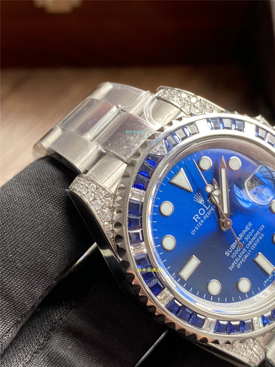 独家【定制真钻蓝水鬼罗志祥同款】劳力士顶级复刻高仿潜航者型116619LB-97209手表 / R620