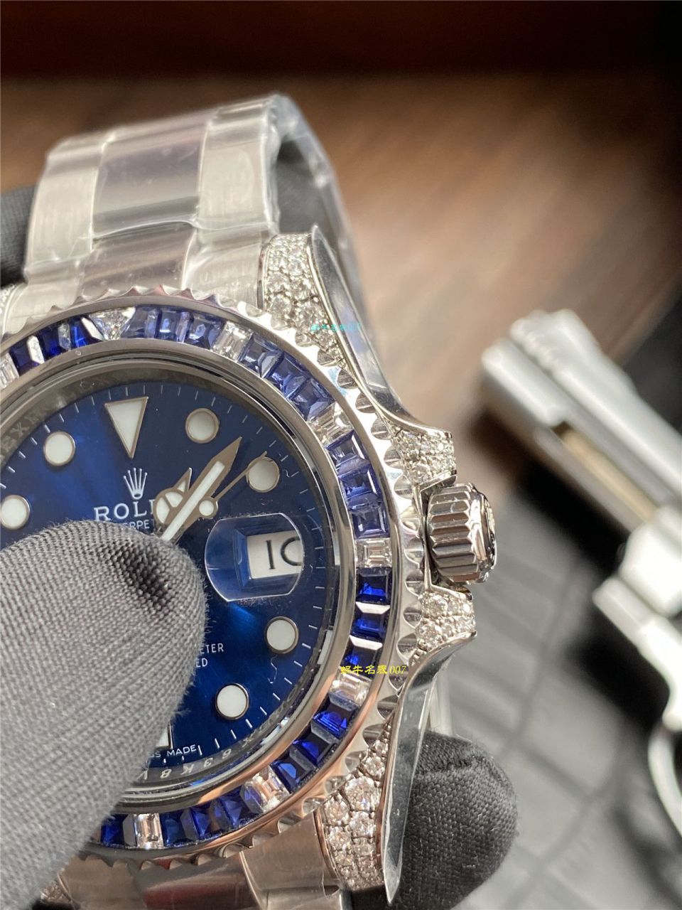 独家【定制真钻蓝水鬼罗志祥同款】劳力士顶级复刻高仿潜航者型116619LB-97209手表 / R620