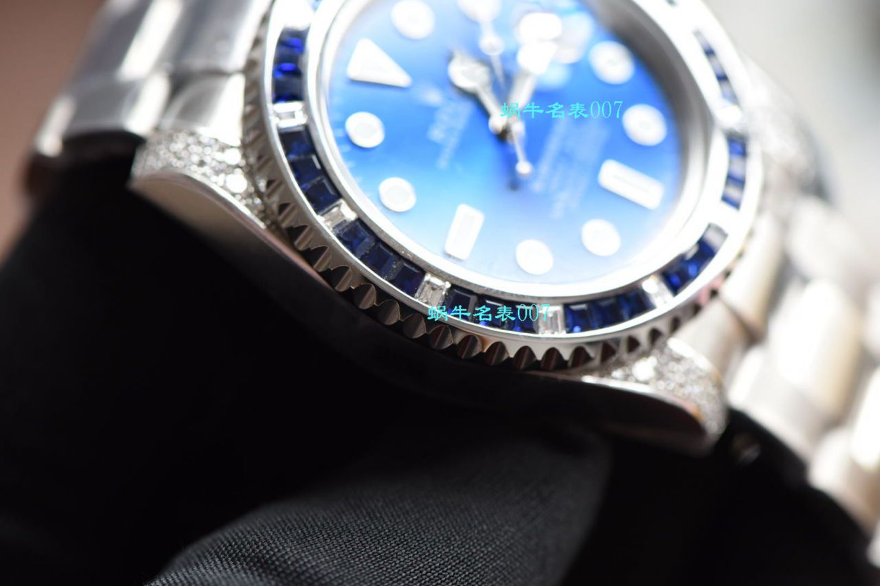 独家【定制真钻蓝水鬼罗志祥同款】劳力士顶级复刻高仿潜航者型116619LB-97209手表 / R620