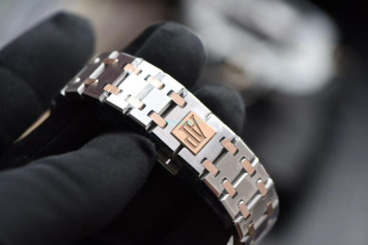 【JF一比一超A高仿手表】爱彼皇家橡树系列67651SR.ZZ.1261SR.01女士石英腕表 / AP118