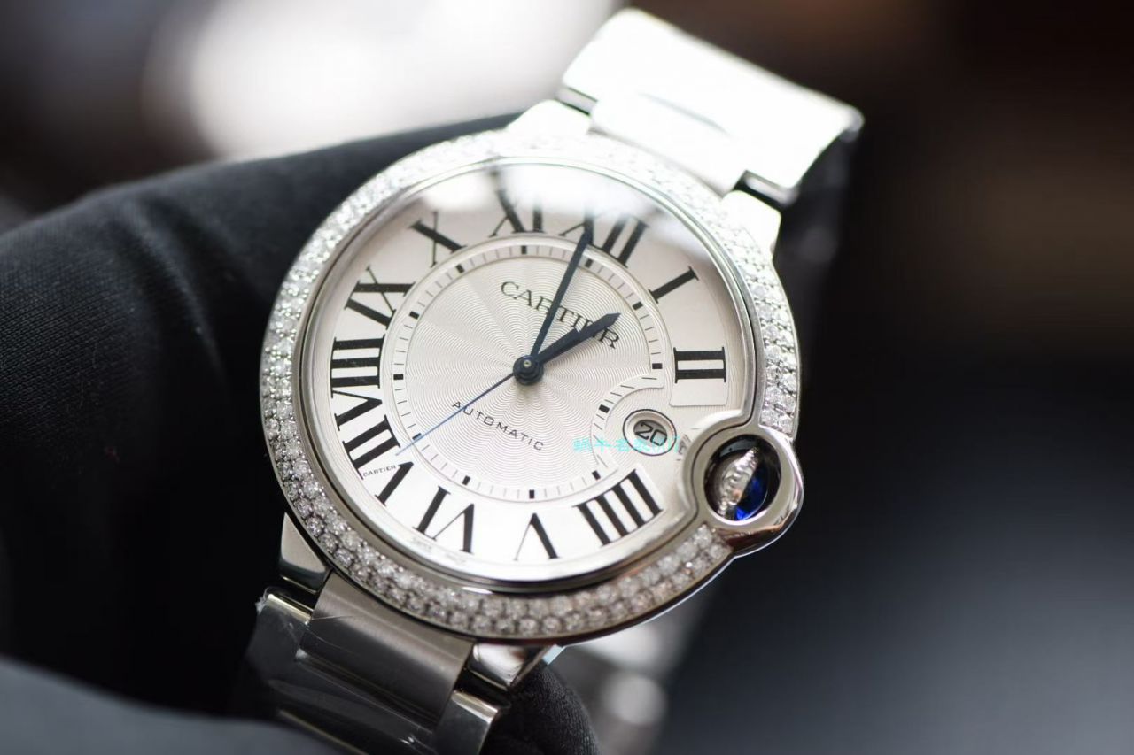 【后加工高端定制真钻】卡地亚蓝气球顶级复刻高仿WE9009Z3男士手表42毫米腕表  / K302B
