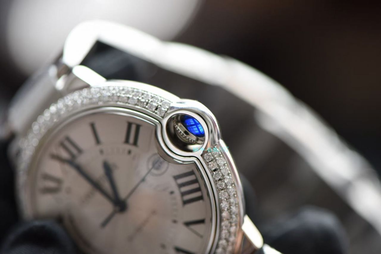 【后加工高端定制真钻】卡地亚蓝气球顶级复刻高仿WE9009Z3男士手表42毫米腕表  / K302B