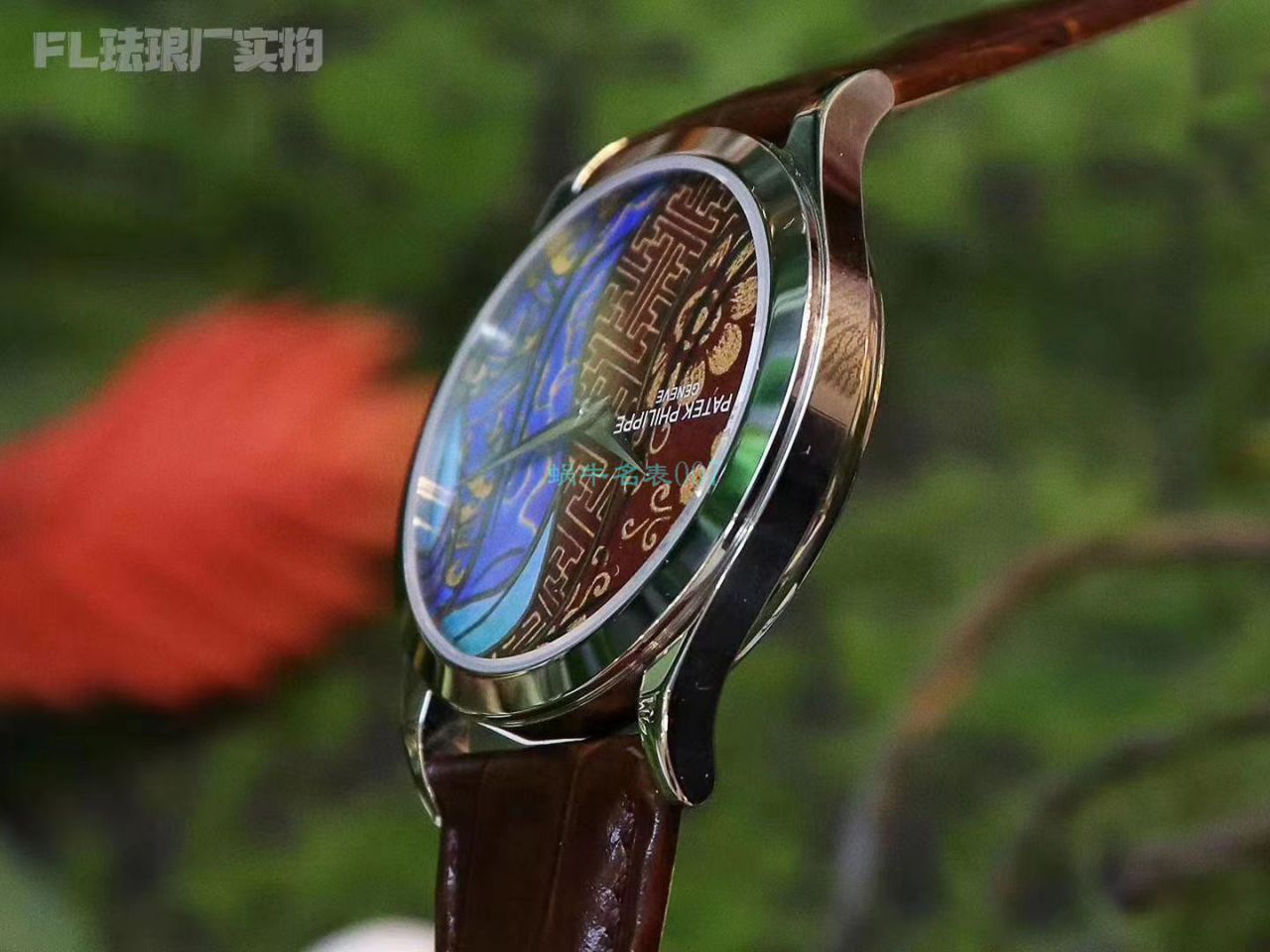 FL厂顶级复刻高仿手表百达翡丽珍稀工艺珐琅5077P-102《不丹六面织品》，5077P-103《不丹八面织品》腕表 / BD316