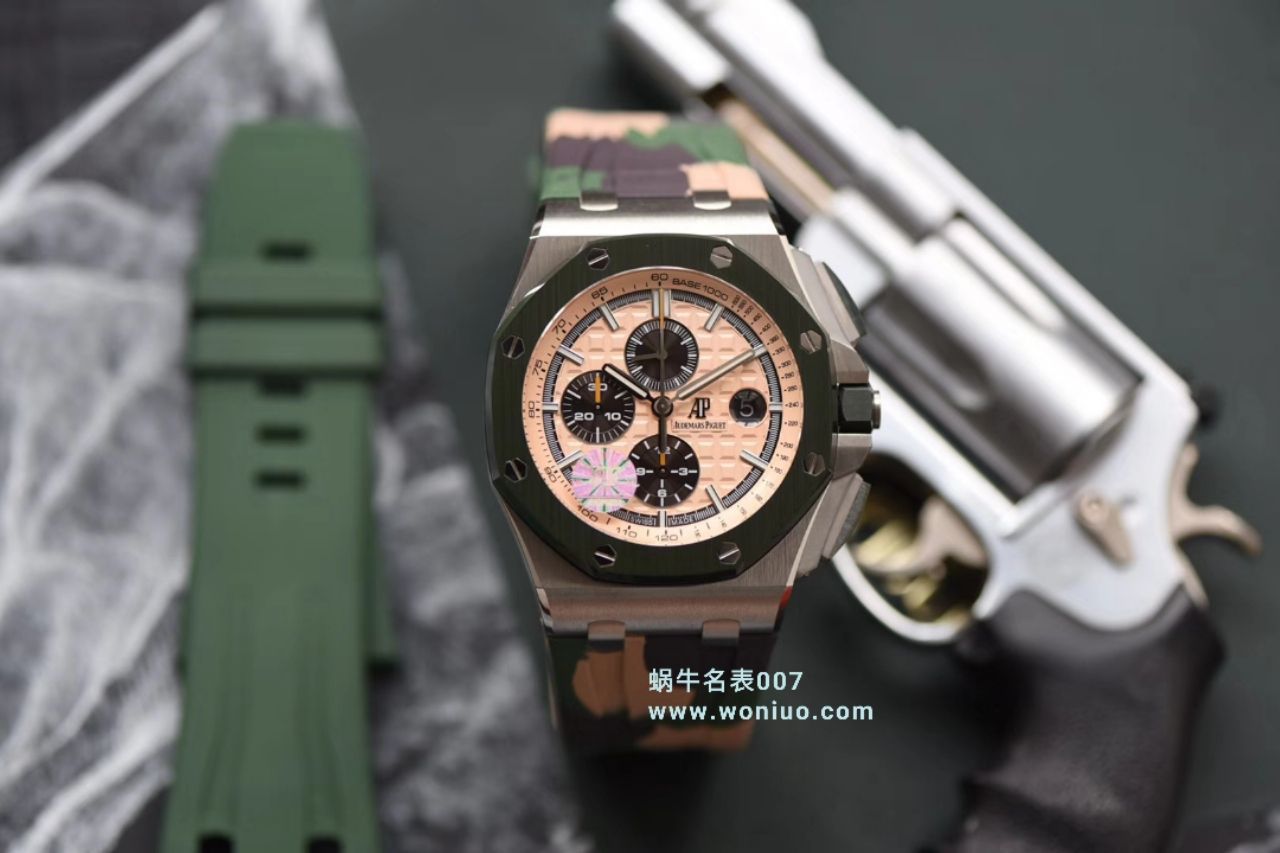 【视频评测】JF厂顶级复刻高仿手表爱彼皇家橡树离岸型26400SO.OO.A054CA.01腕表 / AP213