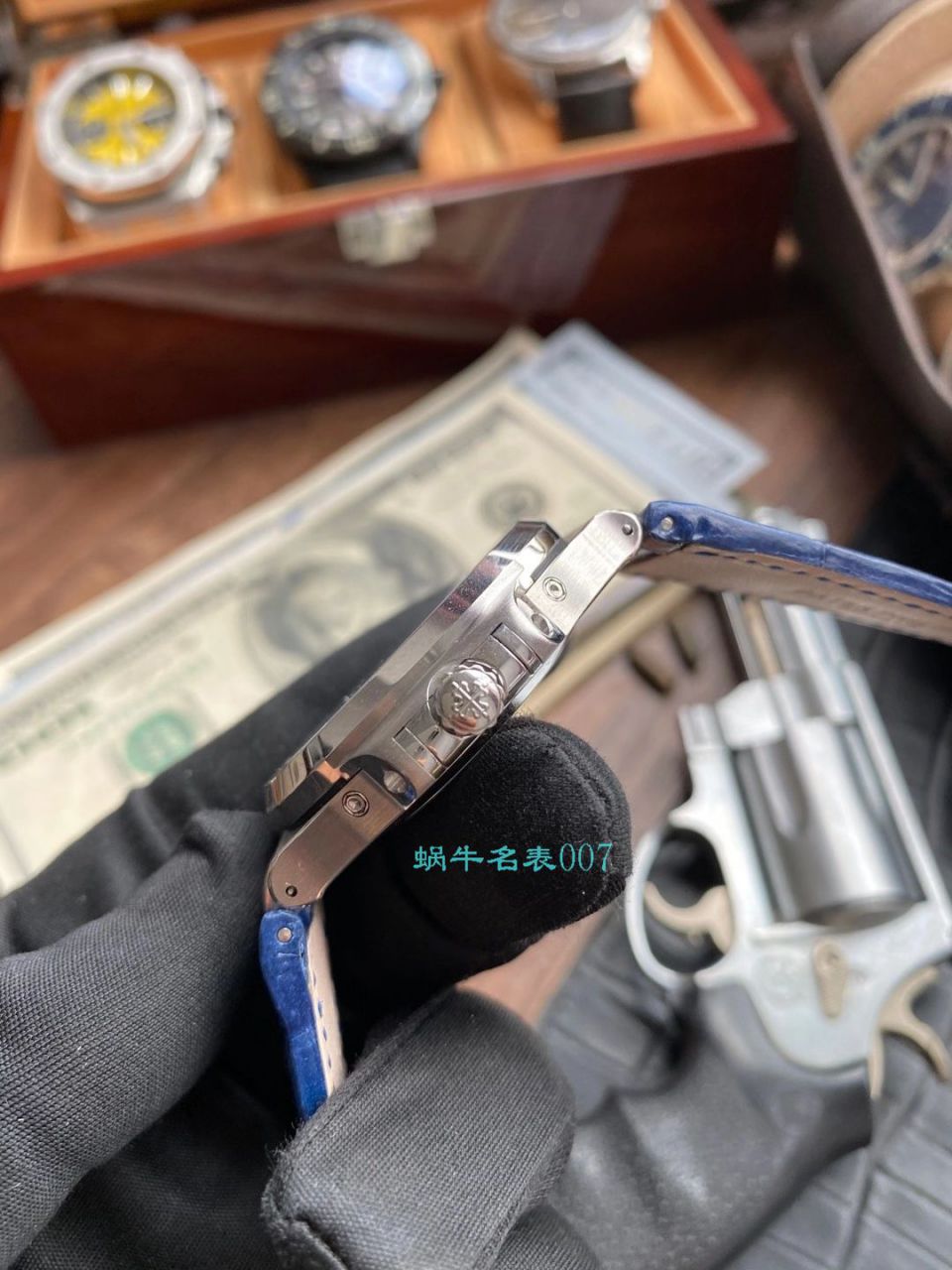 GR厂最新百达翡丽Nautilus鹦鹉螺年历碗表顶级复刻高仿5726系列V2版本（升级真月相） / BD330jpg