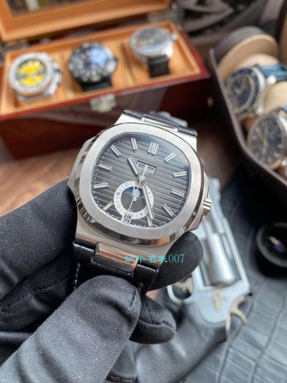 GR厂百达翡丽鹦鹉螺1比1精仿手表V2版本5726A-001真月相 / BD325
