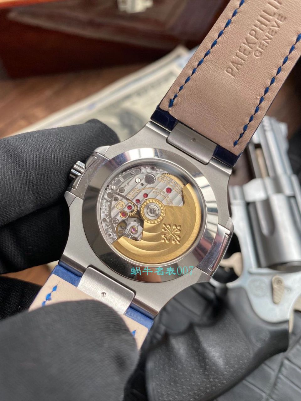 GR厂高仿百达翡丽PatekPhilippe手表多少钱鹦鹉螺V2真月相5726/1A-014皮带款 / BD326