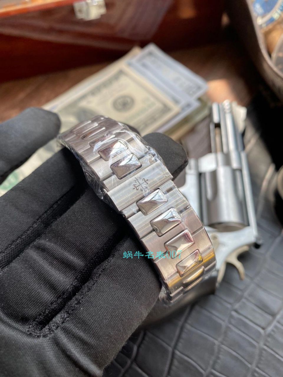 GR厂高仿百达翡丽PatekPhilippe手表多少钱鹦鹉螺V2真月相5726/1A-014皮带款 / BD326