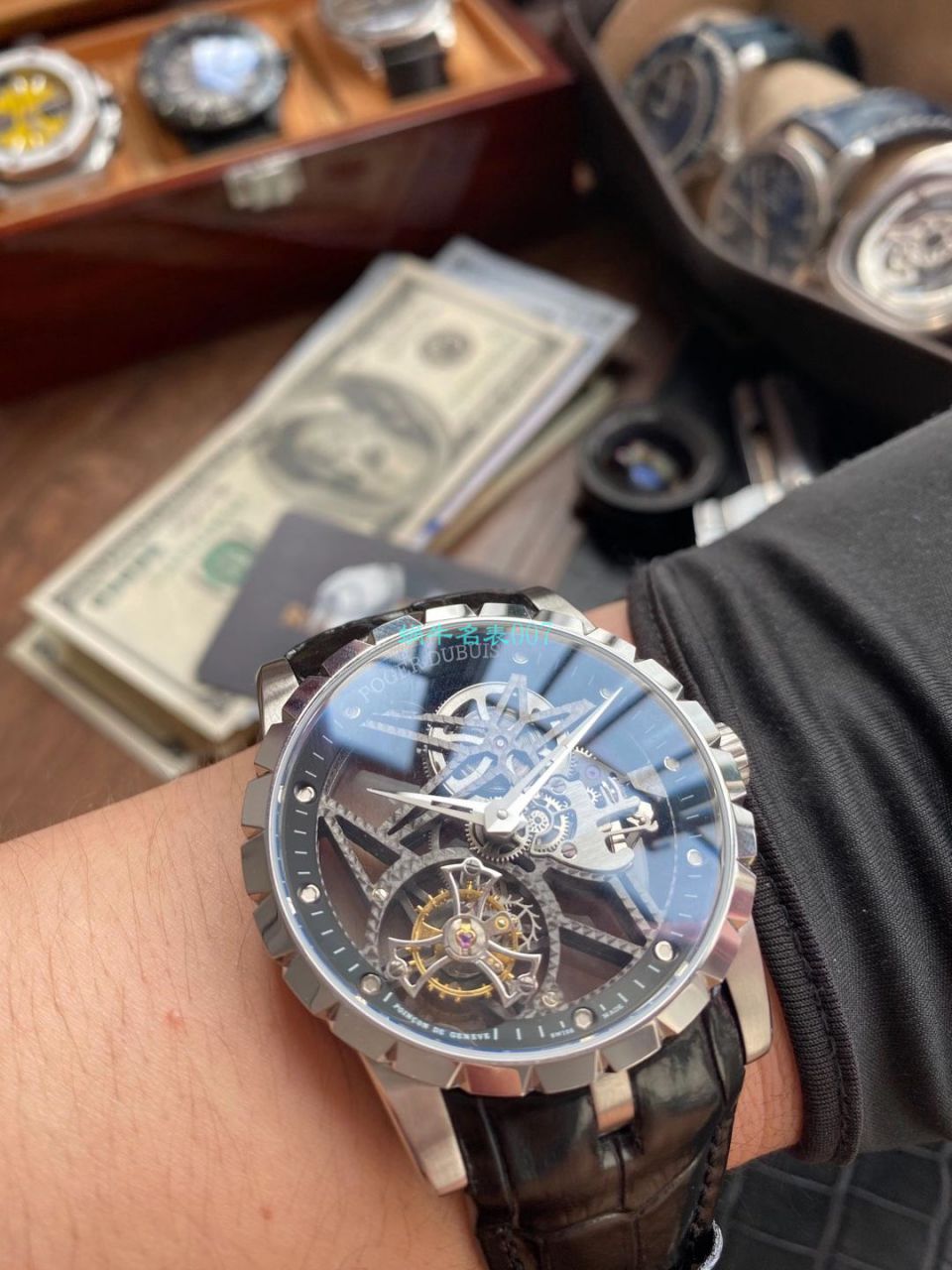 BBR厂最新升级V3+版本罗杰杜彼王者系列圈镂空陀飞轮视频RDDBEX0393腕表 / LJ086