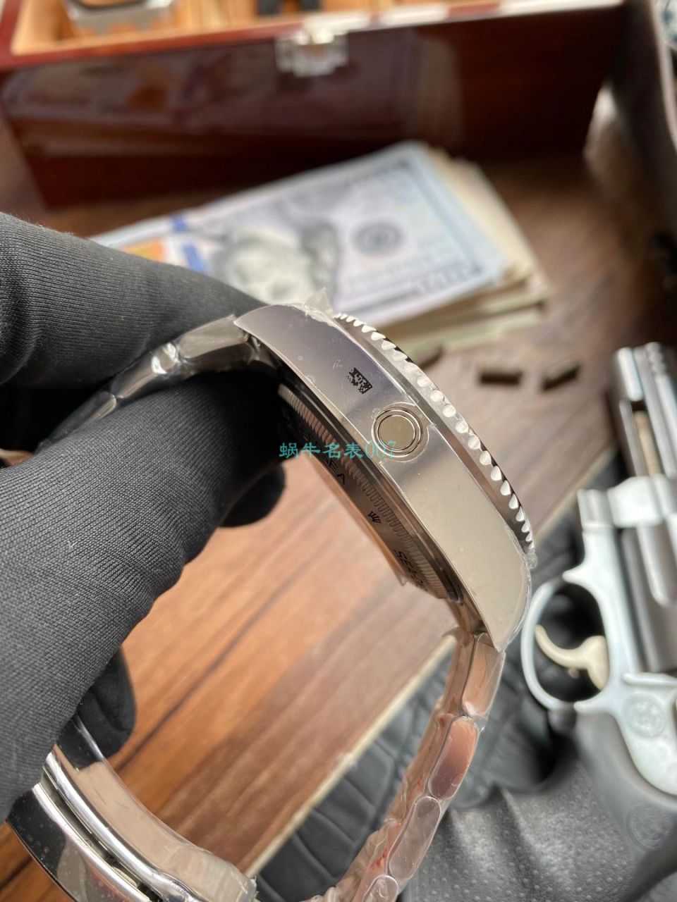 【真钻定制】劳力士渐变蓝鬼王手表m126660-0002订制8颗VS八心八箭真钻刻度顶级复刻高仿 / R658