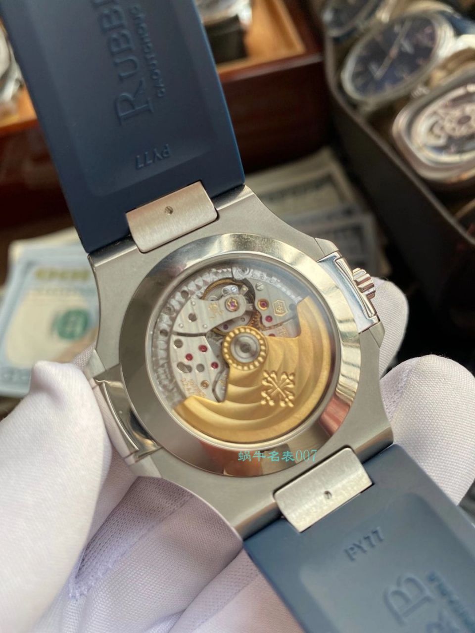 【视频评测】GR厂百达翡丽真月相鹦鹉螺1比1高仿复刻手表V2版本5726/1A-014 / BD332