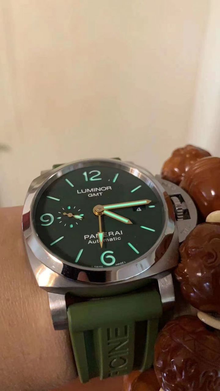 VS厂沛纳海PAM01056，PAM1056绿盘GMT复刻高仿手表 / PAM1056