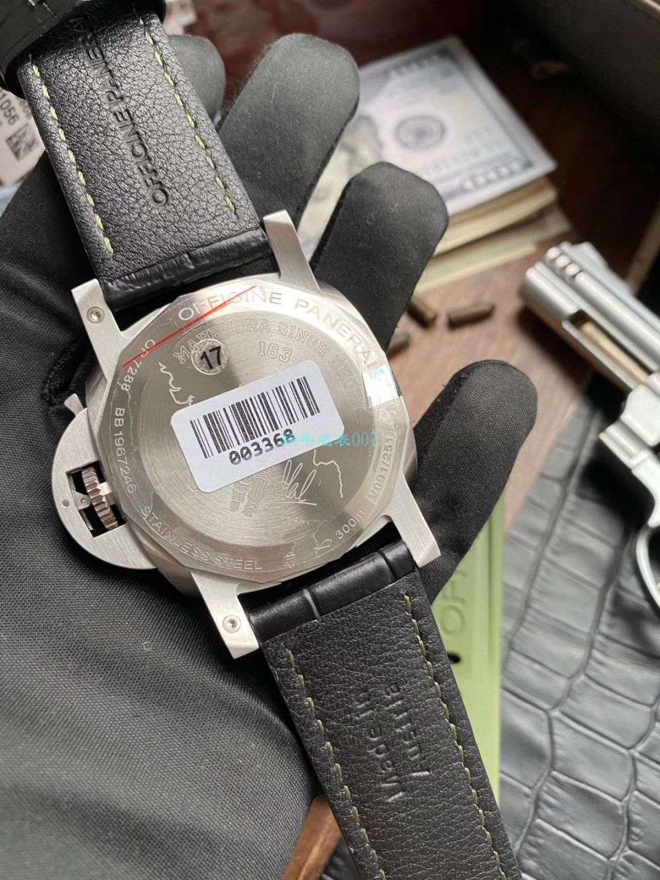 VS厂沛纳海PAM01056，PAM1056绿盘GMT复刻高仿手表 / PAM1056