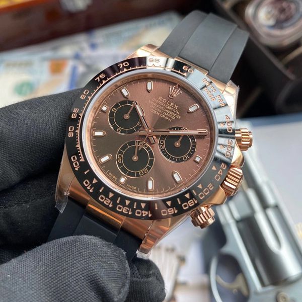 【视频评测】N厂劳力士4130迪通拿顶级复刻高仿手表咖啡猫m116515ln-0041腕表